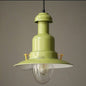 Industrial Iron Round Pendant Light