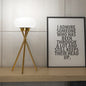 Modern Minimalist Round Tripod Iron Acrylic LED Table Lamp For Bedroom