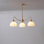 Nordic Glass & Wood Chandelier