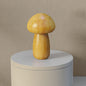 Contemporary Creative Mushroom Rubberwood Beechwood LED Table Lamp For Bedroom