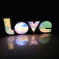 Modern Art Deco Waterproof PS LOVE Letter LED Table Lamp For Bedroom