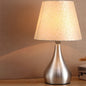 Modern Minimalist Personality Fabric Aluminium Cylindrical 1-Light Table Lamp for Bedroom
