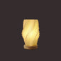 Contemporary Scandinavian Round Wave Pod Wood PLA 1-Light Table Lamp For Bedroom