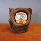 Modern Decorative Solar Owl Resin LED Night Light Table Lamp