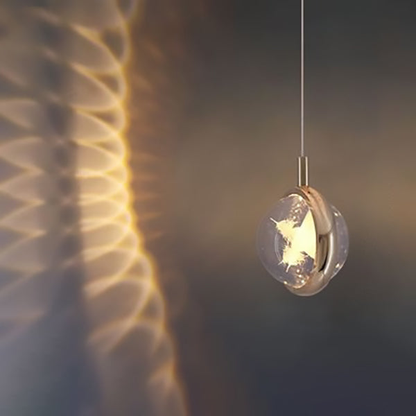 Minimalist Crystal Ball LED Pendant