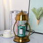 Contemporary Nordic Electroplated Iron Round Frame 1-Light Melting Wax Table Lamp For Study