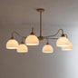 Nordic Glass & Wood Chandelier