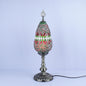 Bohemian Vintage Stained Glass Oval 1-Light Table Lamp