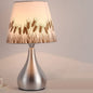Modern Minimalist Personality Fabric Aluminium Cylindrical 1-Light Table Lamp for Bedroom