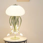 Modern Art Deco Iron Acrylic Jellyfish LED Table Lamp For Bedroom