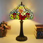 Traditional Tiffany Stained Glass Dome Hardware Base 1-Light Table Lamp For Home Office