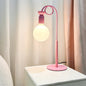 Contemporary Creative Colorblock Geometric Iron Spiral Strip Design 1/2-Light Table Lamp For Bedroom