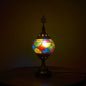 Traditional Tiffany Romantic Oval Iron Enameled 1-Light Table Lamp For Bedroom