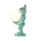 Contemporary Creative Resin Unicorn Glass Shade 1-Light Kids Table Lamp For Bedroom