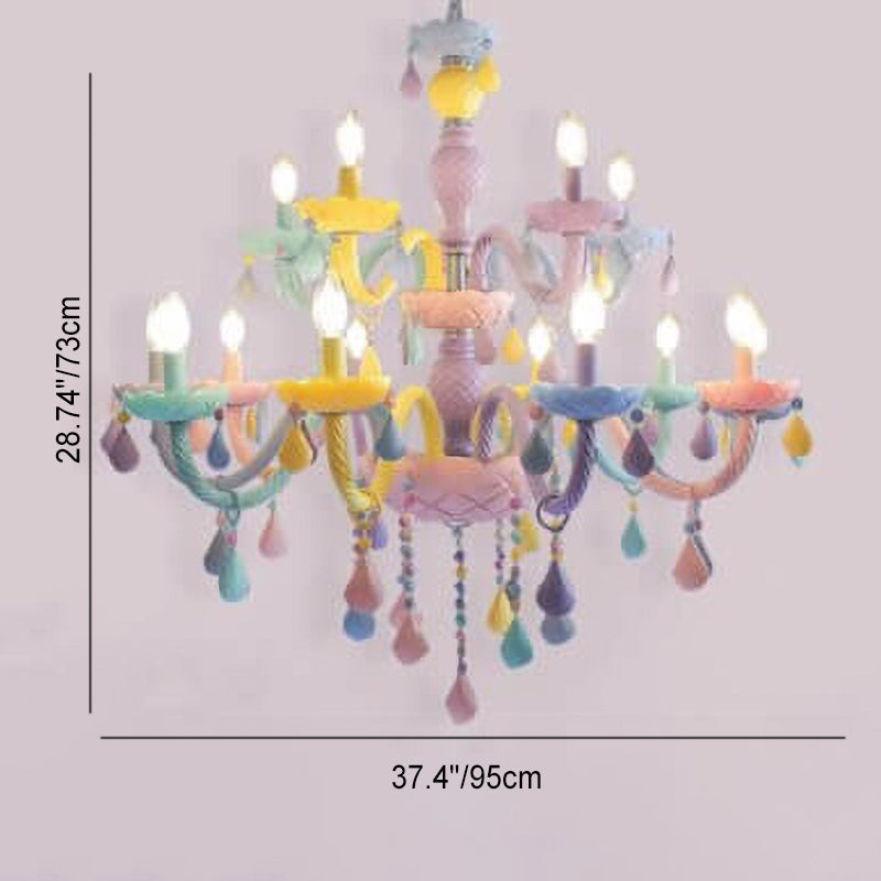 Princess Crystal Glass Chandelier