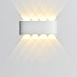 Modern Minimalist Waterproof Cylinder Rectangular Aluminium Iron Acrylic LED Wall Sconce Lamp For Outdoor Patio