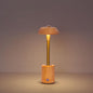 Contemporary Nordic Creative Solid Wood Mushroom LED Table Lamp For Bedroom