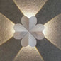 Contemporary Nordic Waterproof Aluminum Multishape Four-Leaf Clover Elliptical LED Wall Sconce Lamp For Outdoor Patio