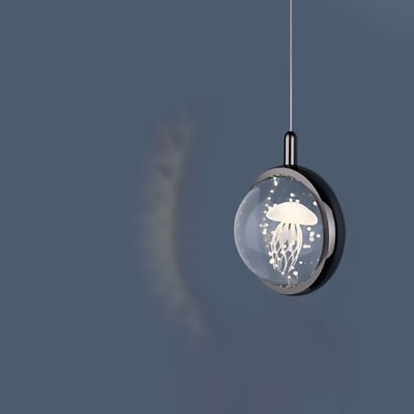 Minimalist Crystal Ball LED Pendant