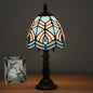 European Style Tiffany Stained Glass Cone Dome 1-Light Table Lamp