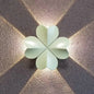 Contemporary Nordic Waterproof Aluminum Multishape Four-Leaf Clover Elliptical LED Wall Sconce Lamp For Outdoor Patio