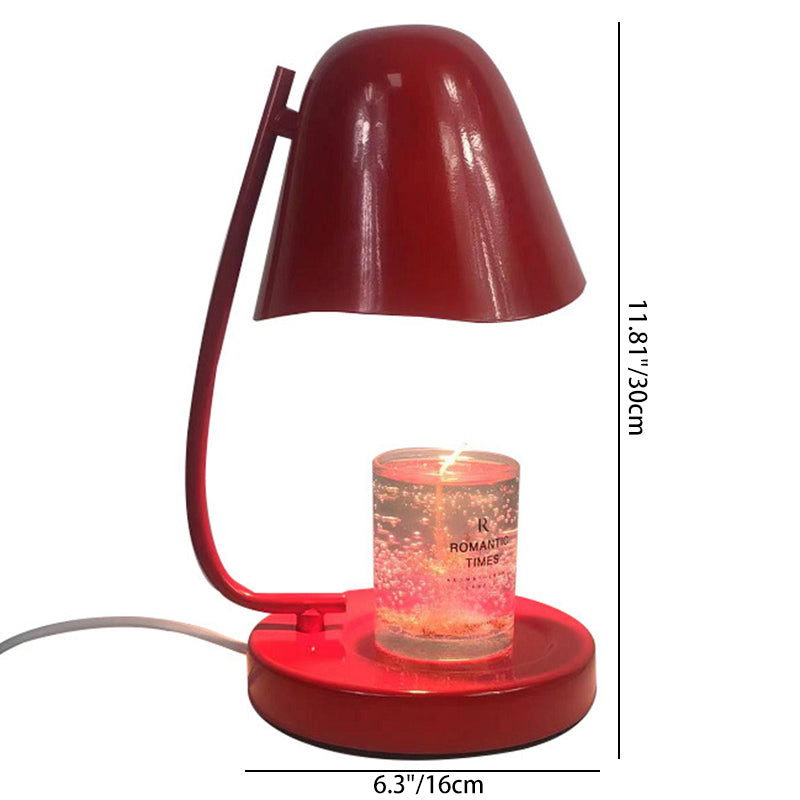 European Red Hardware 1-Light Melting Wax Table Lamp