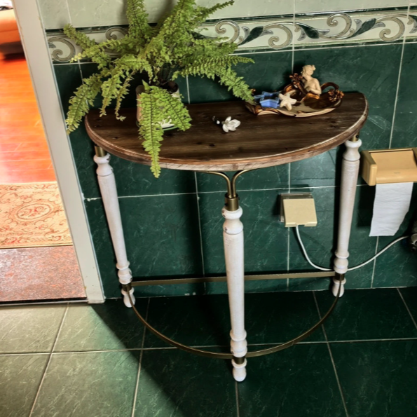 French Half-Round Console Table