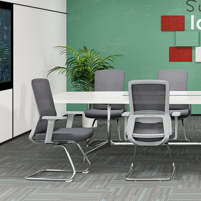 Gray Mesh Visitor Chair
