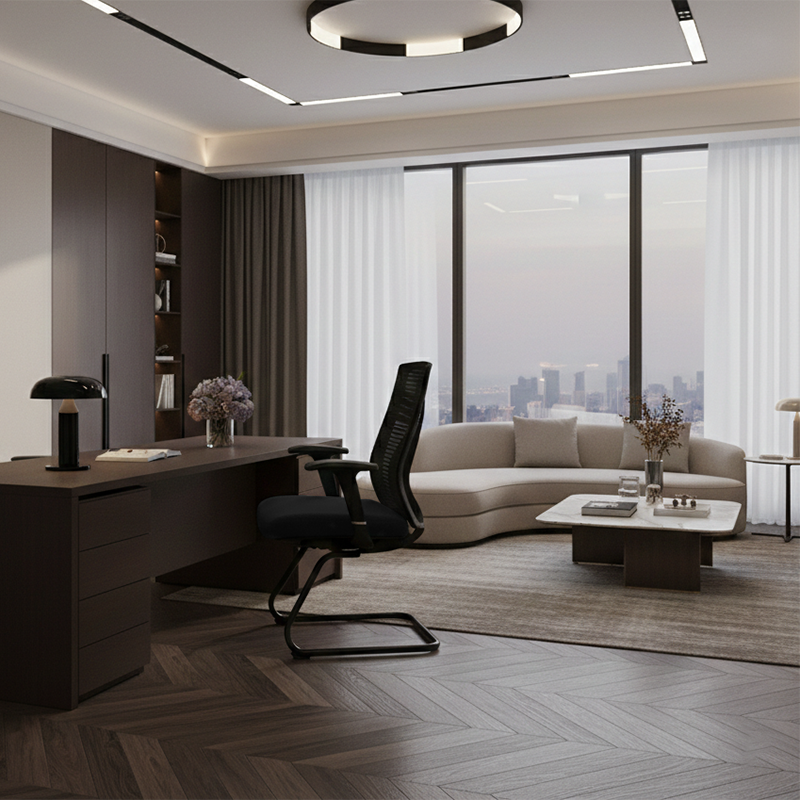 Black Executive Mesh Office Chair