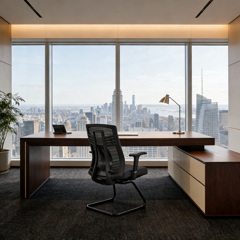 Black Executive Mesh Office Chair