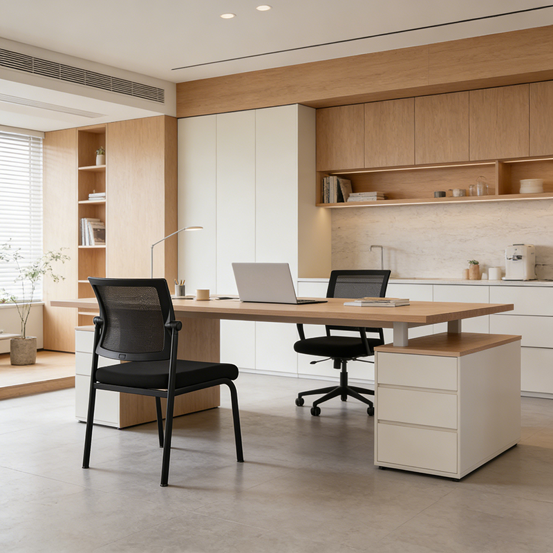 Heavy-Duty Mesh Meeting Chair