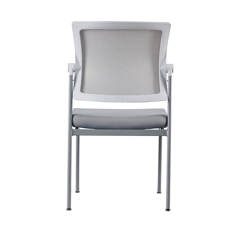 Ergonomic White & Gray Mesh Office Chair