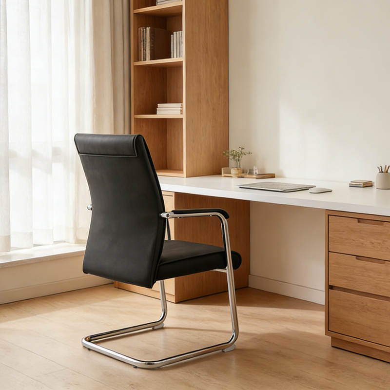 Modern Cantilever Black Executive Office Chair