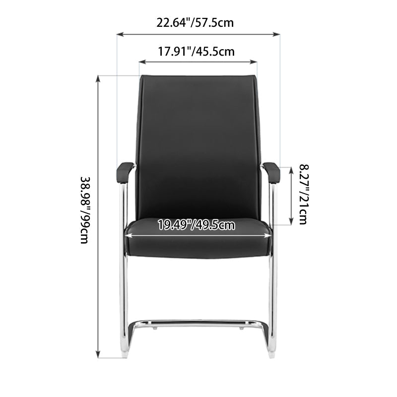 Modern Cantilever Black Executive Office Chair