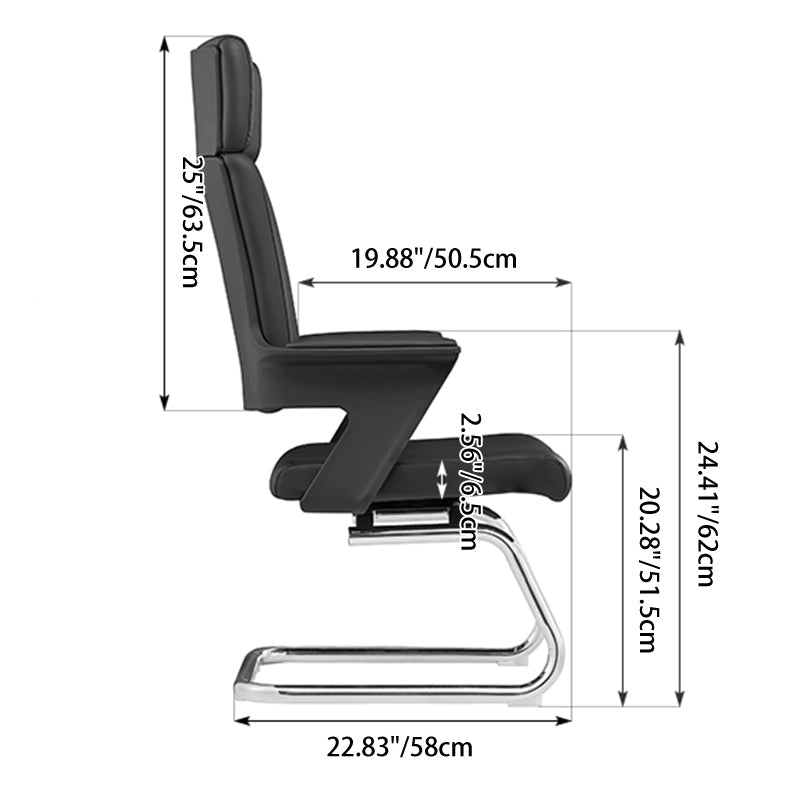 Executive High-Back Leather Office Chair