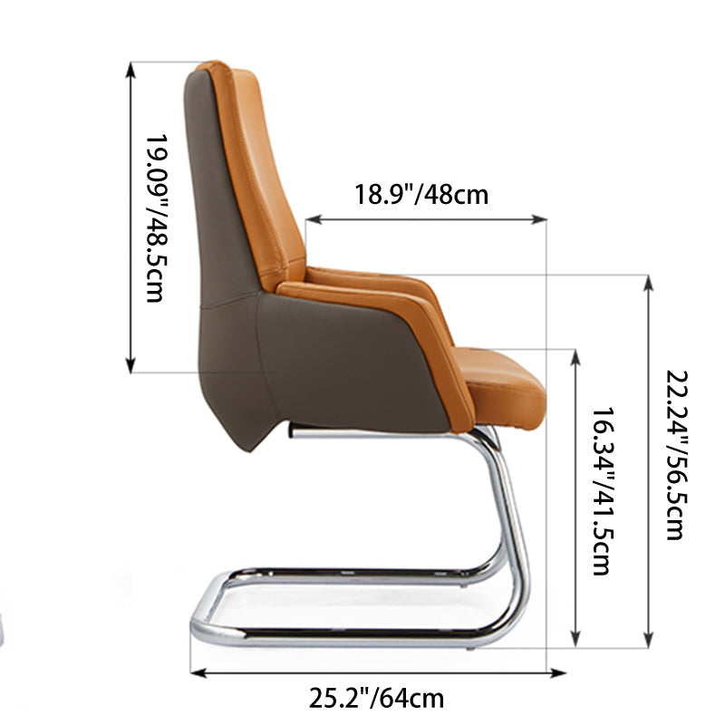 Executive Two-Tone Leather Office Chair