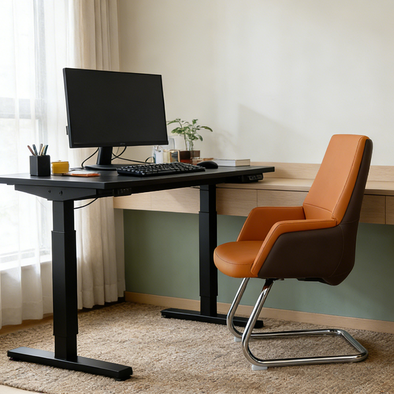 Executive Two-Tone Leather Office Chair