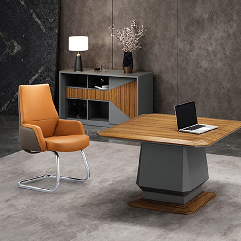 Executive Two-Tone Leather Office Chair