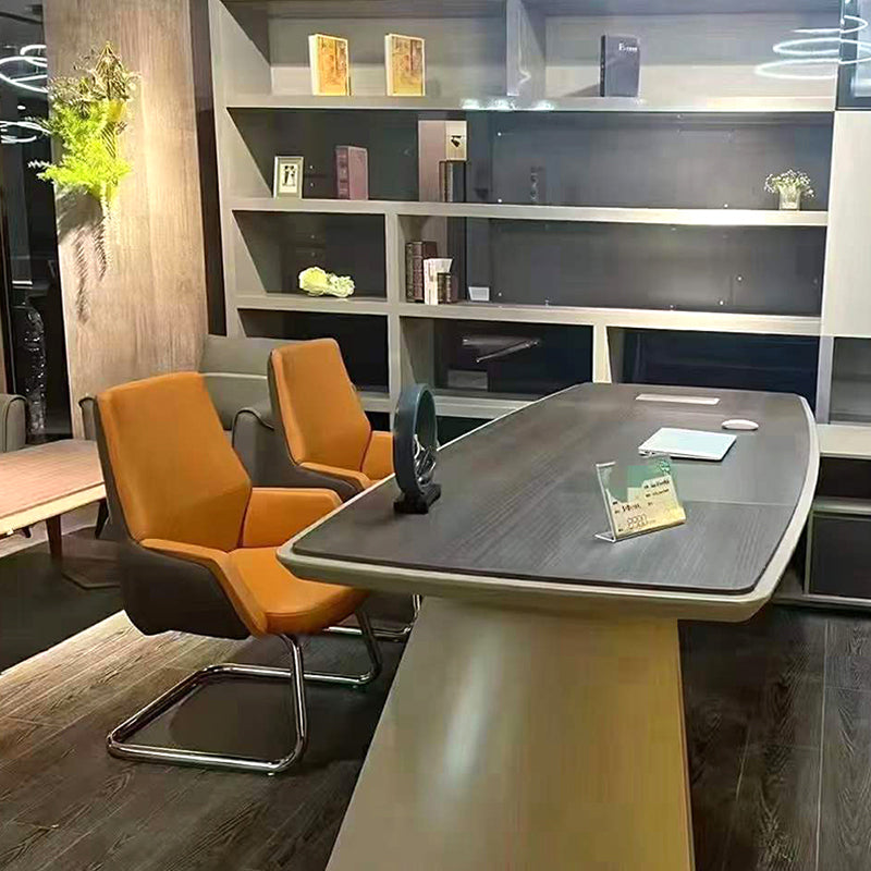 Executive Two-Tone Leather Office Chair