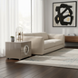 High-Gloss Round Nightstand