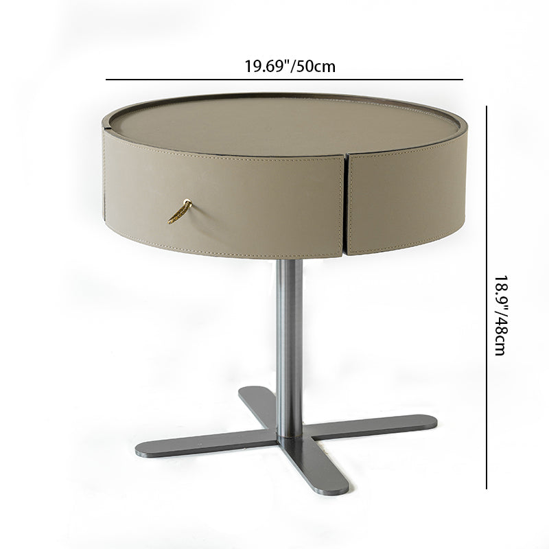 Floating Leather Nightstand