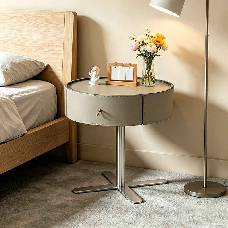 Floating Leather Nightstand