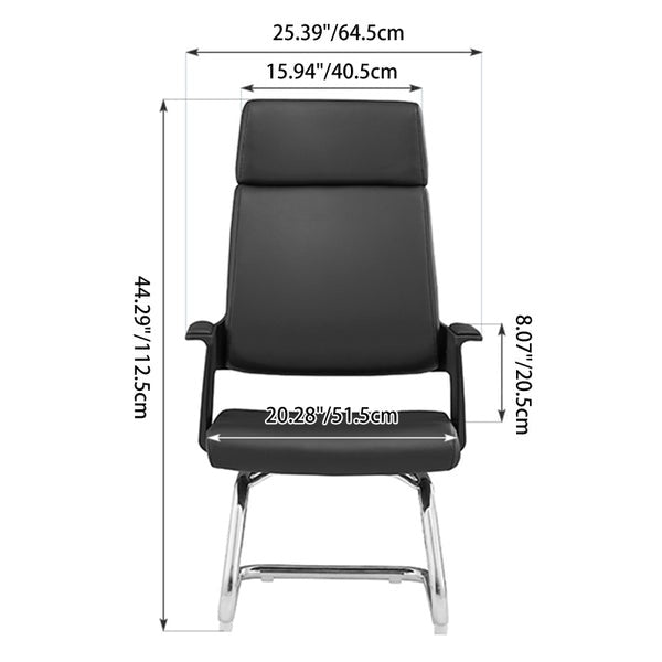 Executive High-Back Leather Office Chair