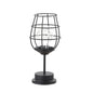 Retro Wrought Iron Wine Bottle Night Light Table Lamp