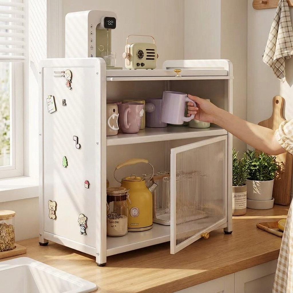 Acrylic storage shelf lifestyle