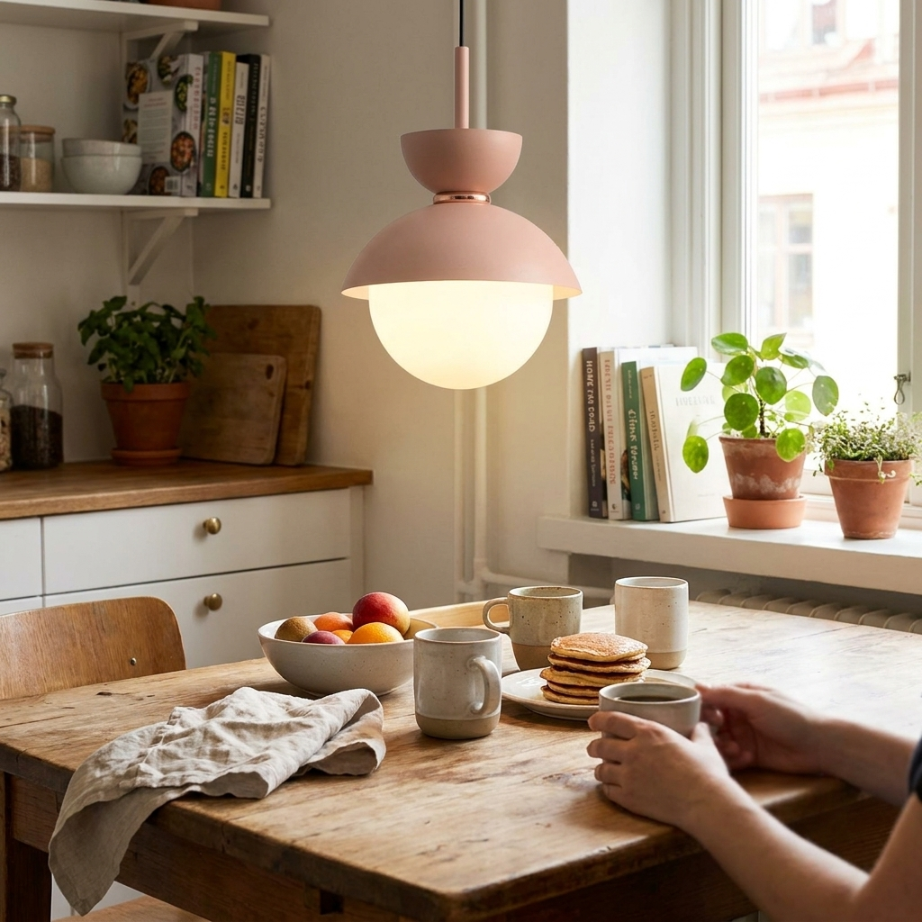 Globe glass pendant light lifestyle