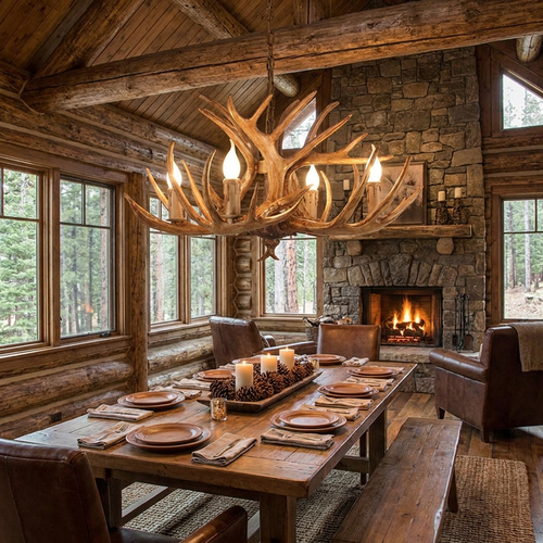 Antler chandelier lifestyle