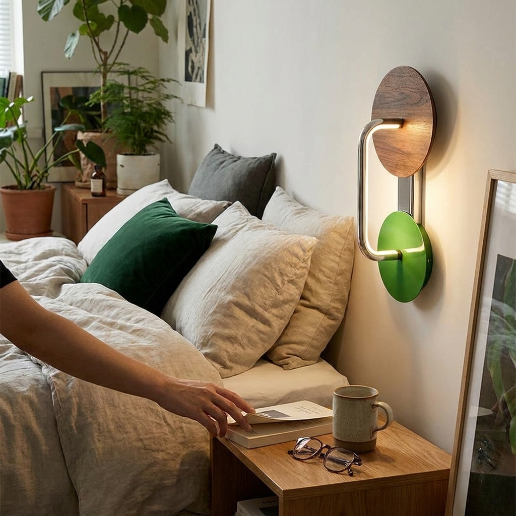French Round LED Wall Sconce