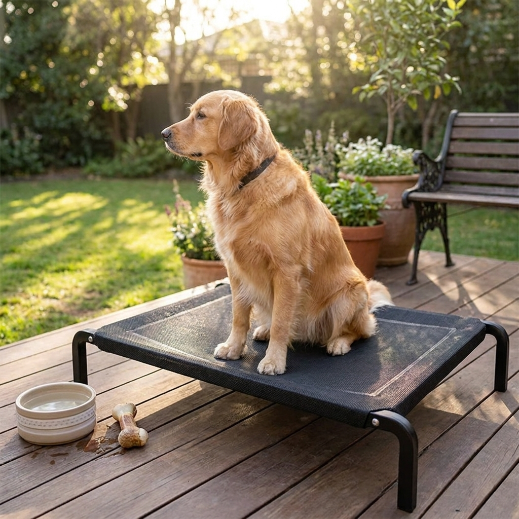 Elevated Nylon Iron Dog Bed