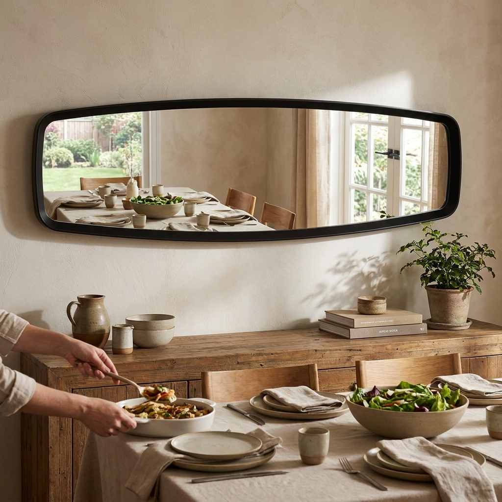 Retro Long Wall Mirror